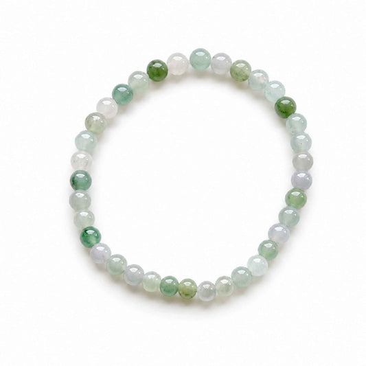 Verdant Breeze Green Beaded Jade Bracelet