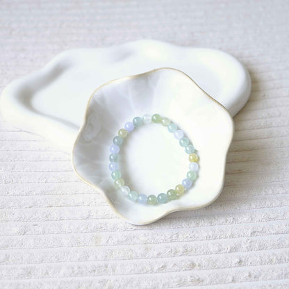 Wildflower Sky Multicolour Beaded Jade Bracelet