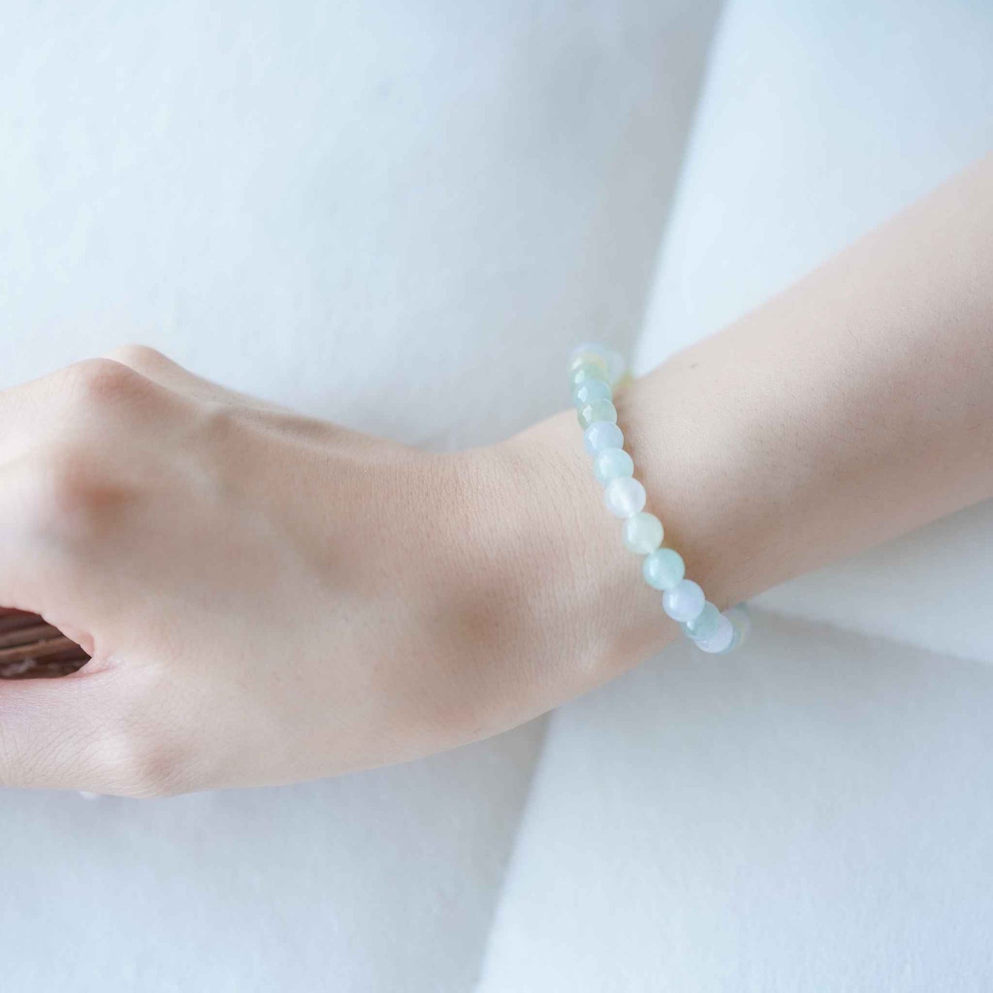 Wildflower Sky Multicolour Beaded Jade Bracelet